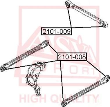 ASVA 2101-008 - Supporto, Braccio oscillante autozon.pro