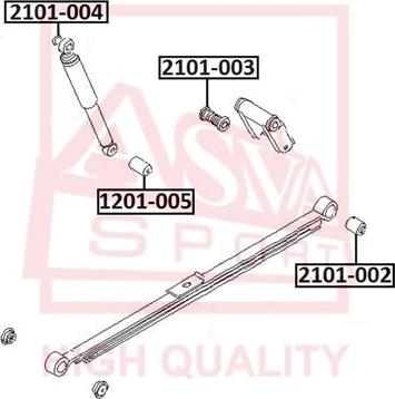 ASVA 2101-002 - Supporto, Braccio oscillante autozon.pro