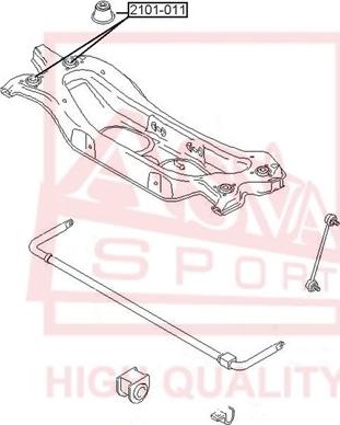 ASVA 2101-011 - Supporto, Braccio oscillante autozon.pro