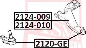 ASVA 2120-GE - Giunto di supporto / guida autozon.pro