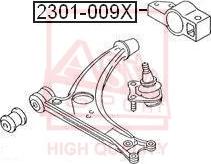 ASVA 2301-009X - Supporto, Braccio oscillante autozon.pro