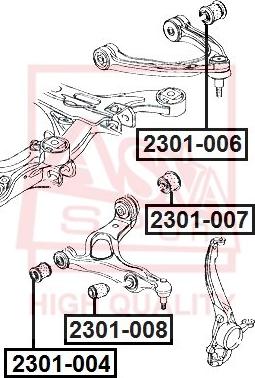 ASVA 2301-007 - Supporto, Braccio oscillante autozon.pro