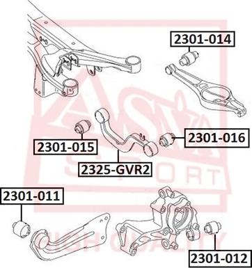 ASVA 2301-012 - Supporto, Braccio oscillante autozon.pro