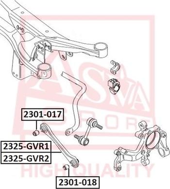 ASVA 2301-017 - Supporto, Braccio oscillante autozon.pro