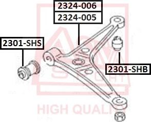 ASVA 2301-SHB - Supporto, Braccio oscillante autozon.pro