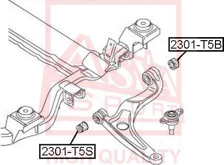 ASVA 2301-T5B - Supporto, Braccio oscillante autozon.pro