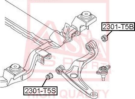 ASVA 2301-T5S - Supporto, Braccio oscillante autozon.pro