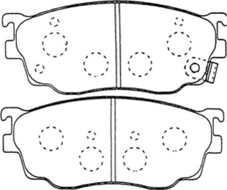 ASVA AKD-5418 - Kit pastiglie freno, Freno a disco autozon.pro