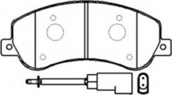 ASVA AKD-0448 - Kit pastiglie freno, Freno a disco autozon.pro