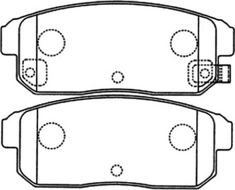 ASVA AKD-1088 - Kit pastiglie freno, Freno a disco autozon.pro