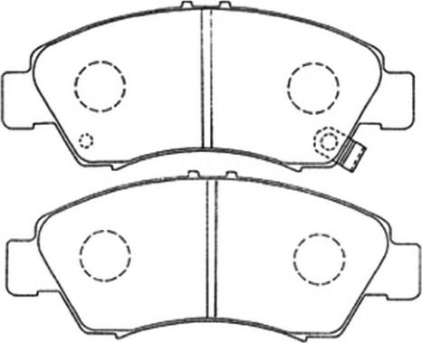 ASVA AKD-1159 - Kit pastiglie freno, Freno a disco autozon.pro