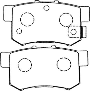 ASVA AKD-1119 - Kit pastiglie freno, Freno a disco autozon.pro