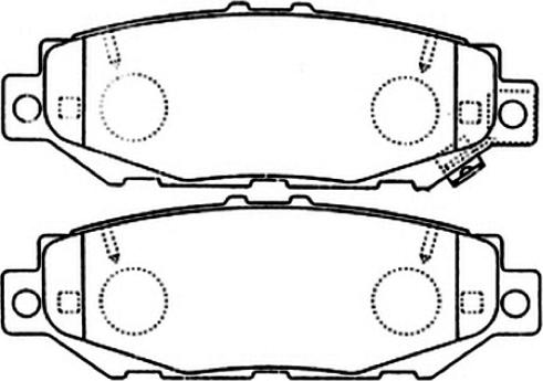 ASVA AKD-1345 - Kit pastiglie freno, Freno a disco autozon.pro