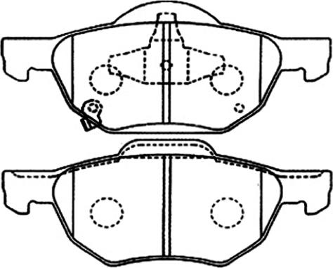 ASVA AKD-1293 - Kit pastiglie freno, Freno a disco autozon.pro