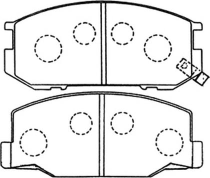 ASVA AKD-1217 - Kit pastiglie freno, Freno a disco autozon.pro