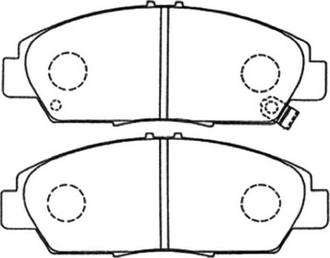 ASVA AKD-8293 - Kit pastiglie freno, Freno a disco autozon.pro