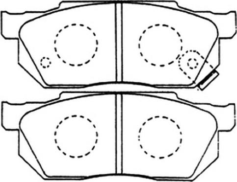 ASVA AKD-8263 - Kit pastiglie freno, Freno a disco autozon.pro