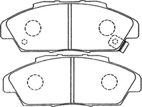 ASVA AKD-8223 - Kit pastiglie freno, Freno a disco autozon.pro