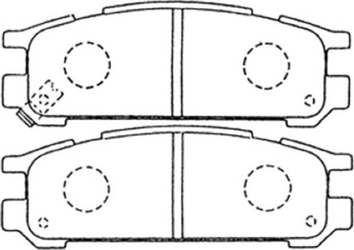 ASVA AKD-7249 - Kit pastiglie freno, Freno a disco autozon.pro