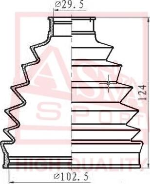 ASVA ASBT-504 - Cuffia, Semiasse autozon.pro