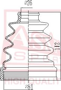 ASVA ASBT-107 - Cuffia, Semiasse autozon.pro