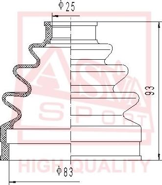 ASVA ASBT-119 - Cuffia, Semiasse autozon.pro