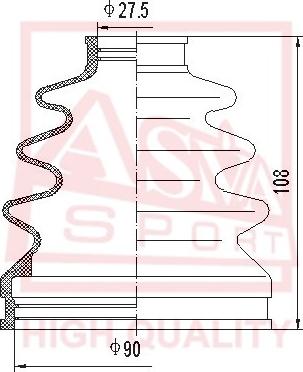 ASVA ASBT-135 - Cuffia, Semiasse autozon.pro