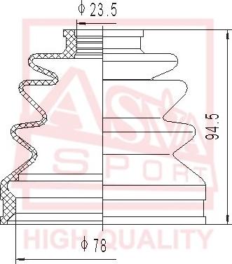 ASVA ASBT-2095 - Cuffia, Semiasse autozon.pro