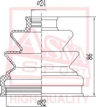 ASVA ASBT-2042 - Cuffia, Semiasse autozon.pro