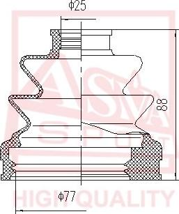 ASVA ASBT-204 - Cuffia, Semiasse autozon.pro