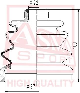 ASVA ASBT-2061 - Cuffia, Semiasse autozon.pro