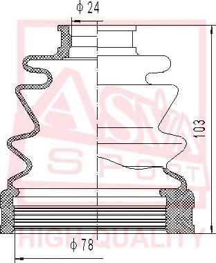 ASVA ASBT-2071 - Cuffia, Semiasse autozon.pro