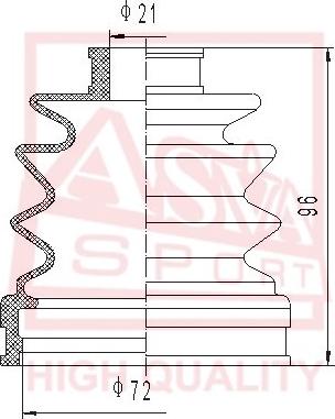 ASVA ASBT-2154 - Cuffia, Semiasse autozon.pro