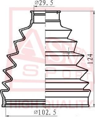 ASVA ASBT-T52 - Cuffia, Semiasse autozon.pro