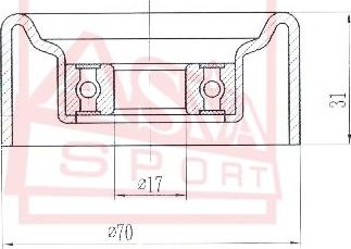 ASVA CHRBP-004 - Rullo tenditore, Cinghia trapezoidale autozon.pro