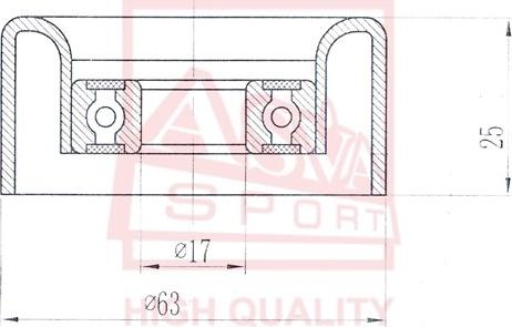 ASVA CHRBP-002 - Rullo tenditore, Cinghia trapezoidale autozon.pro