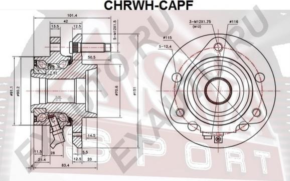 ASVA CHRWH-CAPF - Mozzo ruota autozon.pro