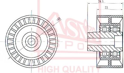 ASVA CTBP-003 - Rullo tenditore, Cinghia trapezoidale autozon.pro