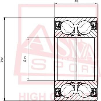 ASVA DAC49840048 - Cuscinetto ruota autozon.pro