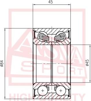 ASVA DAC45840045 - Cuscinetto ruota autozon.pro