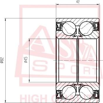 ASVA DAC45820042 - Cuscinetto ruota autozon.pro