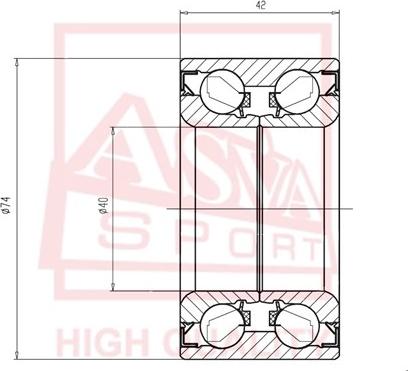 ASVA DAC40740042 - Cuscinetto ruota autozon.pro