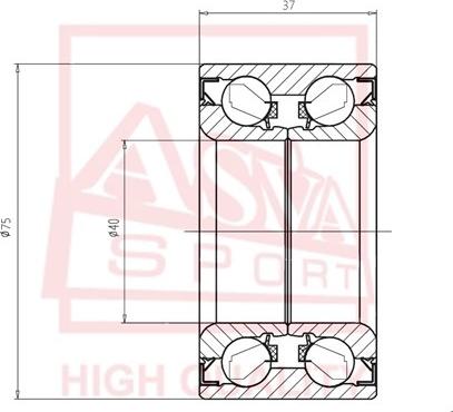 ASVA DAC40750037 - Cuscinetto ruota autozon.pro