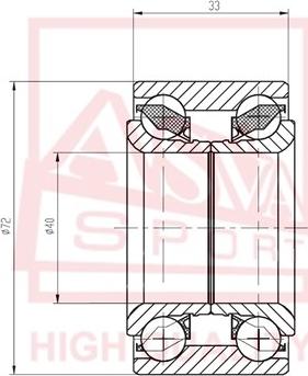 ASVA DAC40720036 - Cuscinetto ruota autozon.pro