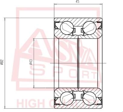 ASVA DAC43820045 - Cuscinetto ruota autozon.pro