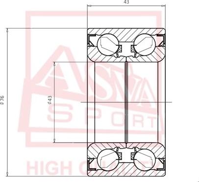 ASVA DAC43760043 - Cuscinetto ruota autozon.pro