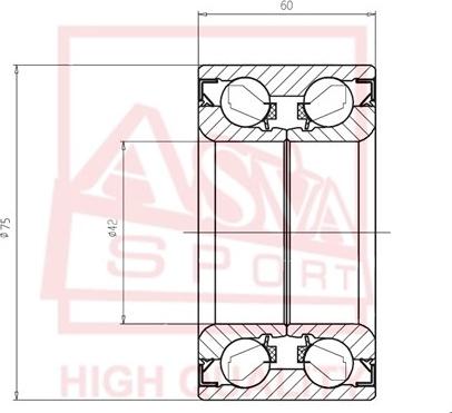 ASVA DAC42750060 - Cuscinetto ruota autozon.pro