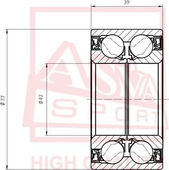 ASVA DAC42770039 - Cuscinetto ruota autozon.pro