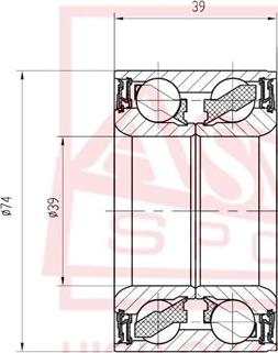 ASVA DAC39740039 - Cuscinetto ruota autozon.pro