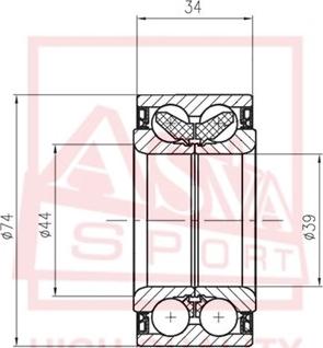 ASVA DAC39740036-34 - Cuscinetto ruota autozon.pro